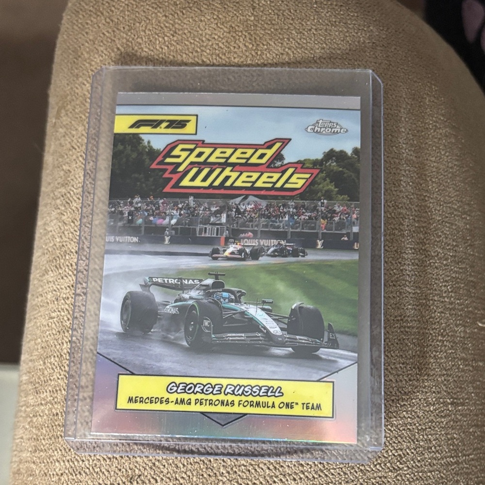 George Russell Speed Wheels Racing Card - 2025 Topps Chrome 75-MAMG